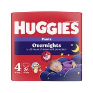 Pilt Huggies püksmähkmed Overnights 4 9-14kg 26tk