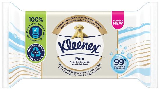 Pilt Kleenex tualettpaber niisutatud  Pure 38tk