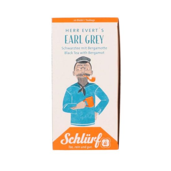 Pilt Schlürf ECO Everti Earl Grey must pakitee bergamotiga 20tk