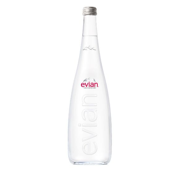 Pilt EVIAN looduslik mineraalvesi klaaspudelis 0,75l