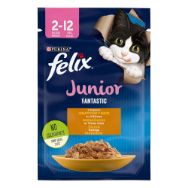 Pilt Felix kiisueine Fantas Junior kana 85g