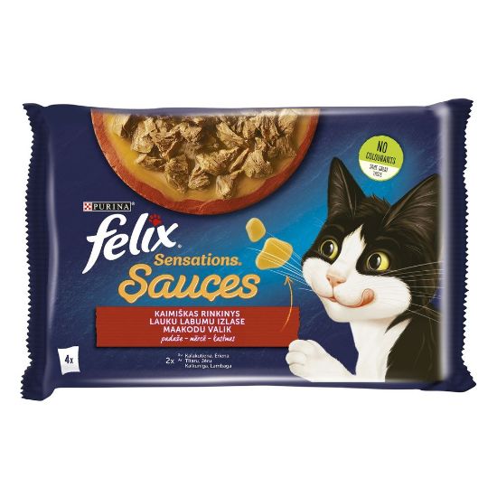 Pilt Felix kiisueine Sen liha kastmes 4x85g