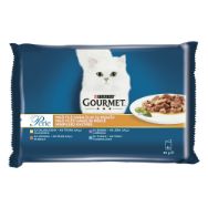 Pilt Gourmet Perle kiisueine Minifileed kastmes liha-kala 4x85g