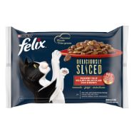 Pilt Felix kiisueine Delic.Sliced liha 4x80g