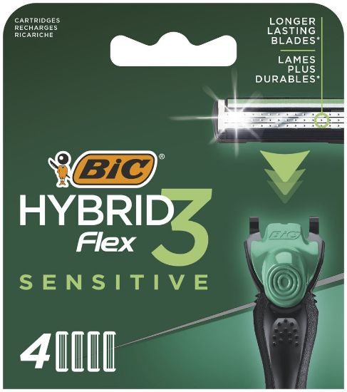 Pilt Bic varuterad Hybrid 3 sensitive 4tk