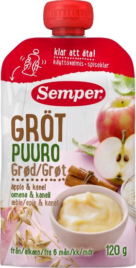 Pilt Semper valmispuder õuna-kaneeli 120g 6k