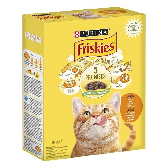 Pilt Friskies kuiv kassitoit kana 1kg