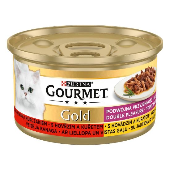 Корм для котят Gourmet Gold Двойная говядина-курица 85г | э-Eugesta.ee