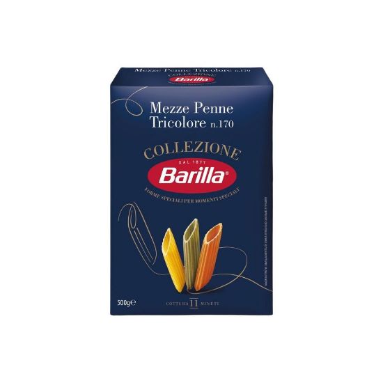 Pilt Barilla pasta Meze Penne Tricolore, 500g