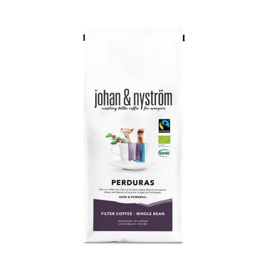 Pilt Johan & Nyström ECO Perduras Organic Fairtrade kohvioad 500g