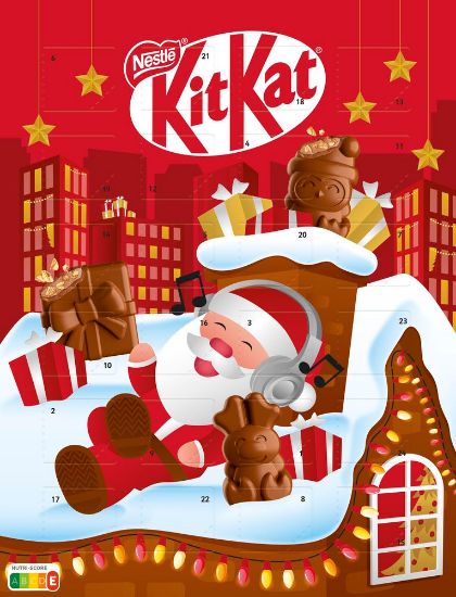 Pilt Kit Kat Advendikalender piimašokolaadi minifiguuridega 85g