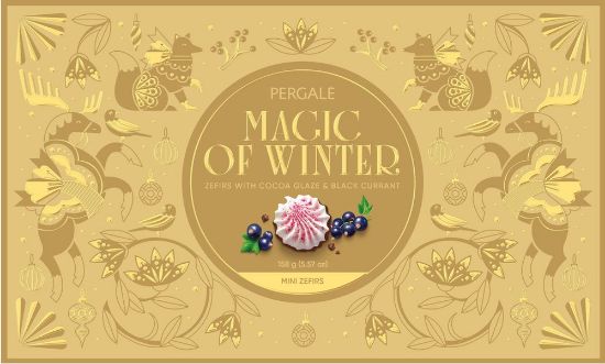 Pilt Pergale sefiir MAGIC OF WINTER vanilje, mustsõstra 158 g