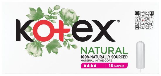 Pilt Kotex tampoon Natural Super 16tk