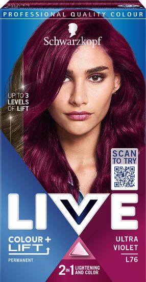 Pilt Schwarzkopf Live püsivärv L76 ULTRAVIOLETNE