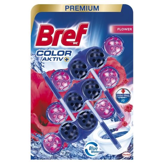 Pilt Bref WC värskendaja Blue Aktiv Fresh Flower 3x50g