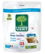 Pilt Larbre Vert pesugeel täitepakk Sensitive 1,5 L 33 pesukorda