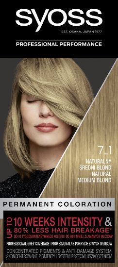 Pilt Syoss Color 7-1 LOOMULIK KESKMINE BLOND