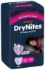 Pilt Huggies püksmähkmed DryNites 17-30kg 4-7aastane tüdruk 10tk