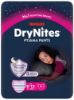 Pilt Huggies püksmähkmed DryNites 30-48kg 8-13aastane tüdruk 9tk