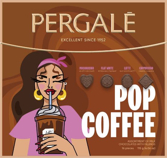 Pilt Pergale assortiikarp Pop Coffee, 115g