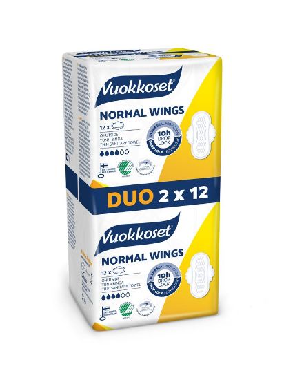 Pilt Vuokkoset hügieeniside Normal Wings  2x12tk