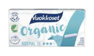 Pilt Vuokkoset tampoonid Organic Normal 16tk