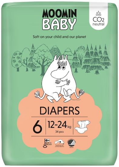 Pilt Moomin Baby mähkmed Nr6 12-24kg 34tk