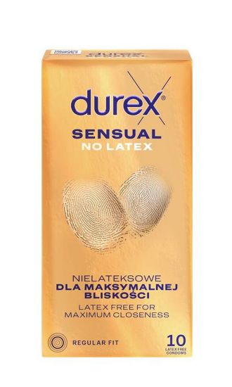 Pilt DUREX Kondoomid Sensual No Latex 10 TK