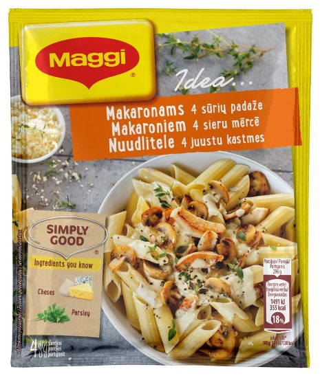 Pilt Maggi Idea… Segu kanaga nuudlitele 4 juustu kastmes 34g