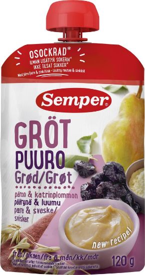 Pilt Semper kaerapuder pirni ja ploomiga 120g