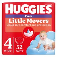 Pilt Huggies püksmähkmed Pants Little Movers 4 Boy 9-14kg 52tk