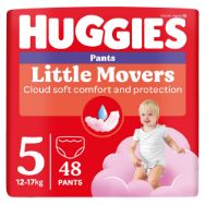 Pilt Huggies püksmähkmed Pants Little Movers 5 Girl 12-17kg 48tk