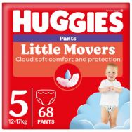 Pilt Huggies püksmähkmed Pants Little Movers 5 Box Boy 12-17kg 68