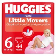 Pilt Huggies püksmähkmed Pants Little Movers 6 Girl 15-25kg 44tk