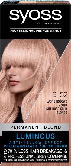 Pilt Syoss Color 9-52 HELEROOSAKAS KULDBLOND