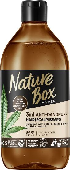 Pilt Nature Box HC shampoon Men HEMP SEED 385ml