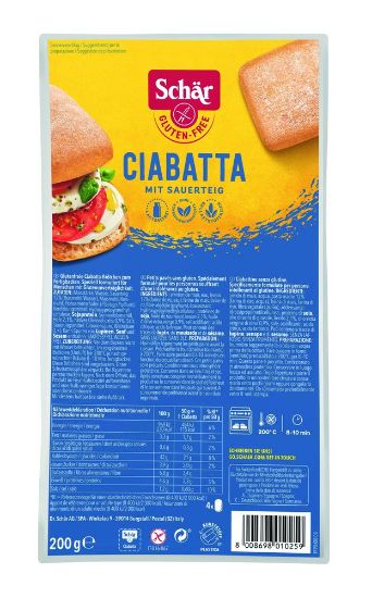 Pilt Schär ciabatta, gluteenivaba 200g